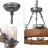 Temescal 6-Light Wood Dimmable Wagon Wheel Chandelier-2105555500