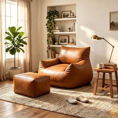 Fauteuil à billes avec repose-pieds
