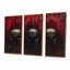 Casque de soldat noir et rouge Spartan - ensemble d'art mural Warrior-107183592-107183596
