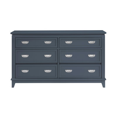 Commode avec 6 tiroirs, meubles de chambre à coucher modernes en bois 1pc