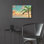 «Columbia Palm Sunset» par Mark A Paulda, art en verre acrylique Wal