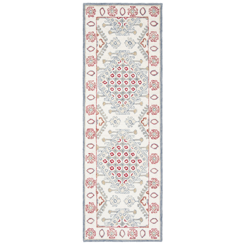 Sebrite Hand Tufted Wool Southwestern Rug, Runner 2'3" x 7'