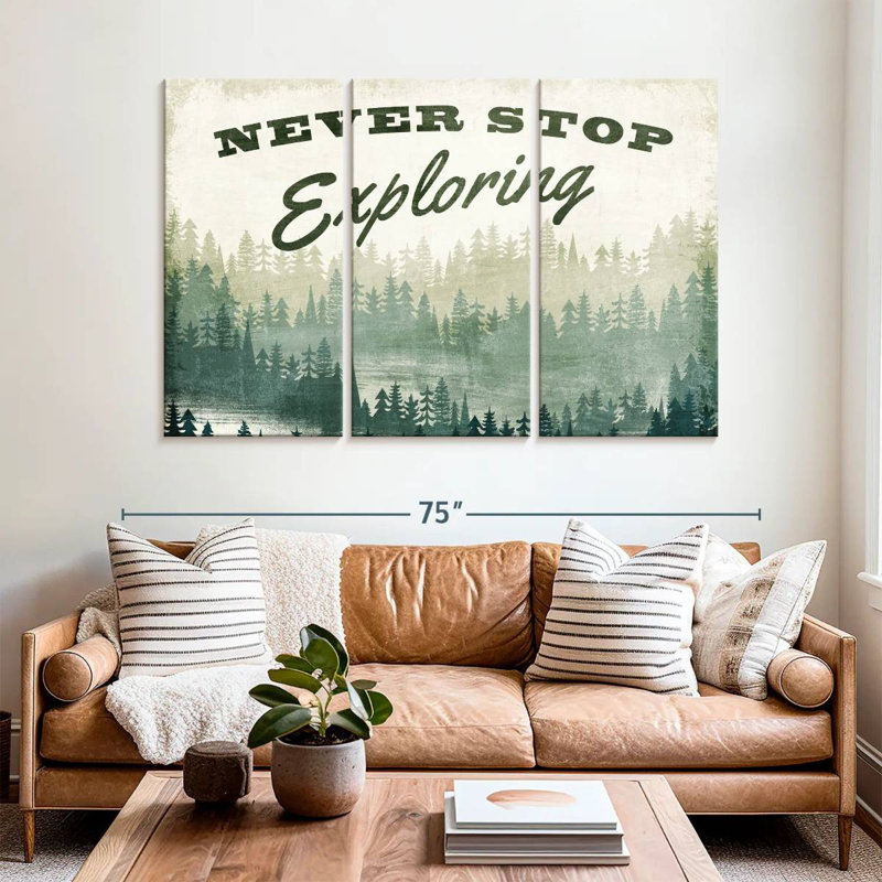 Tergel Never Stop Exploring Greenery, 42" H x 65" W