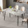 Khaleesie Rectangular Sintered Stone Ceramics Dining Table