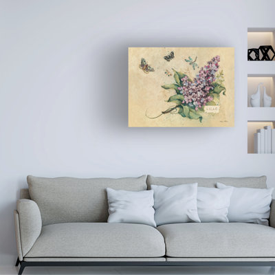 Art sur toile, "Cheri Blum Lilacs and Butterflies"