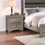 Table de chevet moderne 1Pc Table de chevet en bois 2 tiroirs