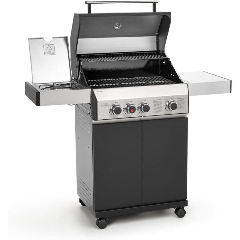 COSMOGRILL 3 - Burner Freestanding 49476.05 BTU BTU Gas Grill with Side Burner and Cabinet