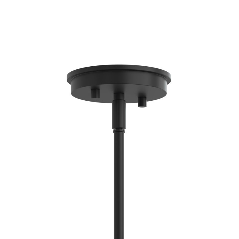 Grand lustre Reines Light, Noir mat, 6