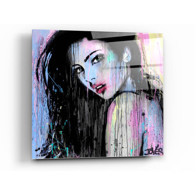 Art mural en verre Trinx «Wild Orchid» par Loui Jover