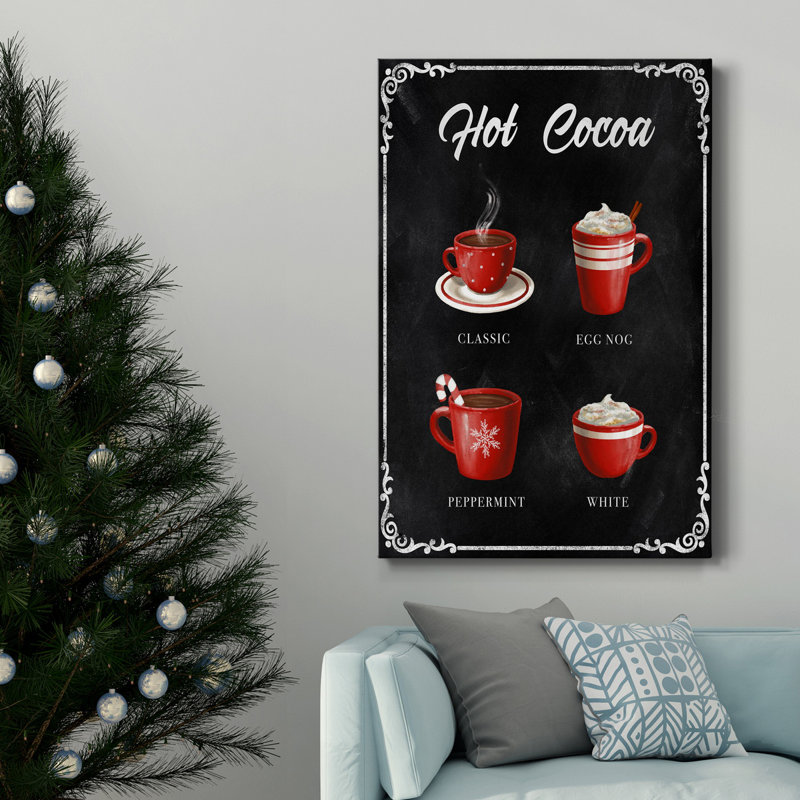 Hot Cocoa - Wrapped Canvas Print, 60" H x 40" W x 1" D