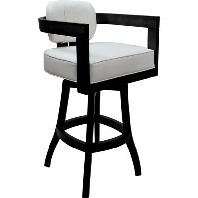 Vinyle blanc - noir - assise de 34 po
