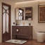 Meuble-lavabo autoportant en bois d'hévéa massif 39,37 po avec miroir-1262142951