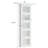 5-Lite Tempered and Frosted Glass Sliding Closet Door with Hardware Kit-100246729