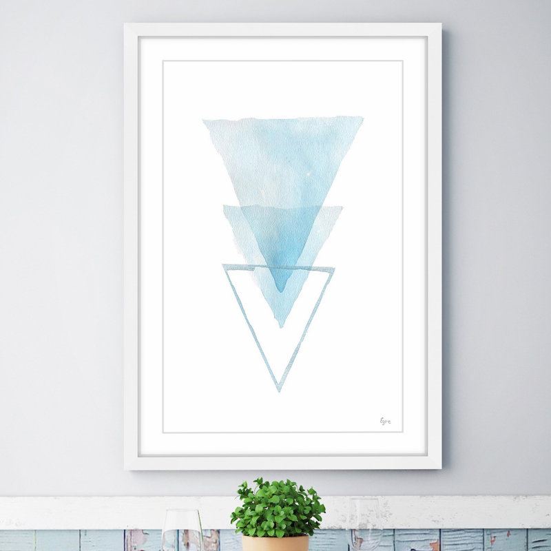 « inversed iceberg »-cadre photo, impression sur papier, H 18 po x l 12 po x P 1,5 po, Cadre blanc