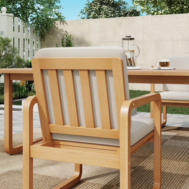 Patio Dining Chair With Cushions 