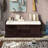 Storage Bench With 2 Drawers And 2 Cabinets, Shoe Bench With Removable Cushion For Living Room, Entryway-253721829