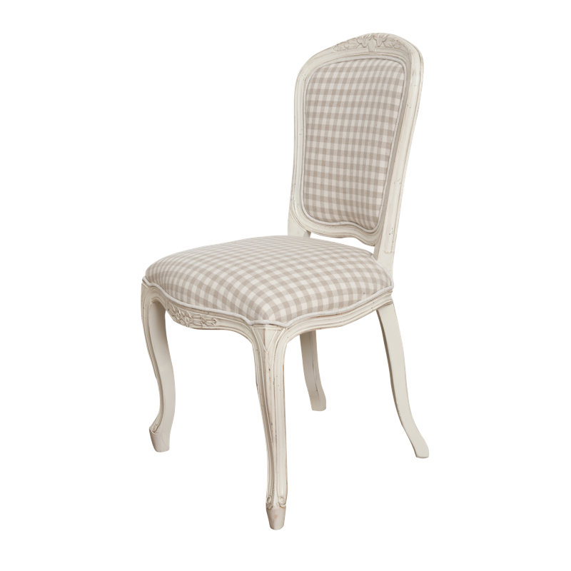 Auserine Upholstered Side Chair in Cream