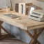 Un bureau personnalisé en bois naturel