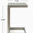 CAPE CORAL ALU C-SHAPED TABLE-1069194302