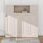 Grand lit escamotable avec commode avec tablette de rangement et armoires, commode escamotable escamotable escamotable