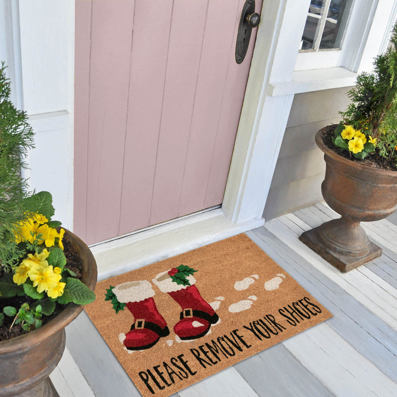 Fayetta Non-Slip Christmas Outdoor Doormat