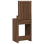 Brown Oak MDF Wood 41 X 135 Cm Mirror Vanity Table