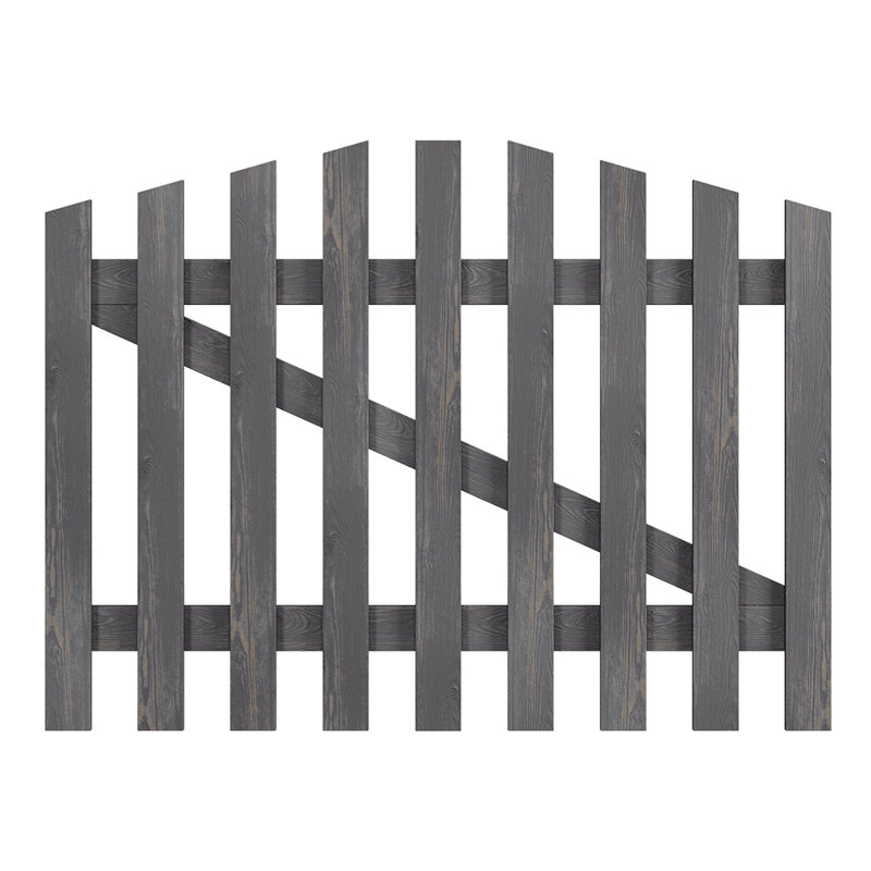 Adelheid Wood Gate, Grey, 90cm H x 120cm W x 5cm D