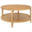 Table basse ronde en bois massif