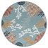 Blue/Ivory/Orange/Multicolor