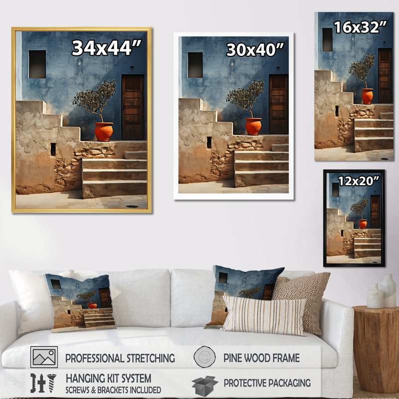 Reproduction d'art sur toile bouddhisme mimalisme I, Toile tendue, H 32 po x l 16 po x P 1 po
