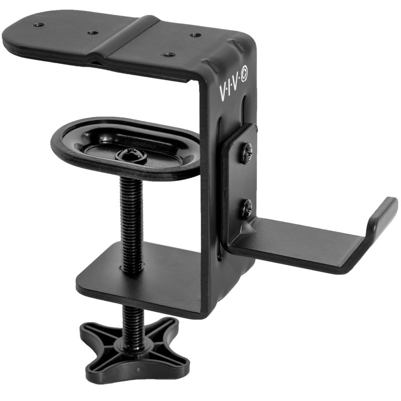 VIVO Metal Clamp-on Desk Hook Leg Clamp, Under Desk Accessory Holder (MOUNT-HLC1)
