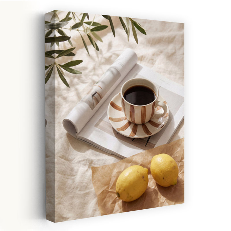 Morning Coffee And Lemons by Andreas Magnusson - Wrapped Canvas Print, 45.72 cm H x 30.48 cm W