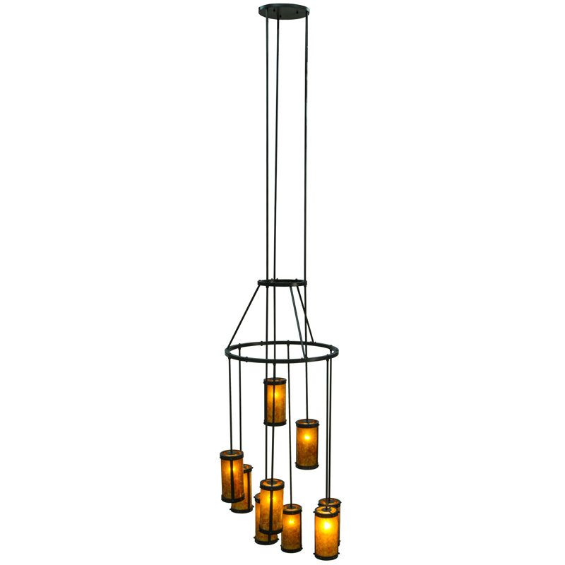9 - Light Dimmable Tiered Chandelier