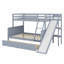 Bunk Bed With Drawers, Slide, Shelves, Ladder-2104488384
