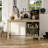 Rustic Cabinet With 2 Metal Door