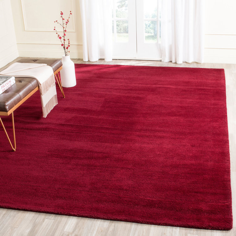 Frann Hand Tufted Wool Solid Color Rug