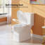 Toilette une pièce avec conception classique, hauteur ADA, 1,28 GPF, toilette en céramique durable pour la salle de bain, certifiée CUPC