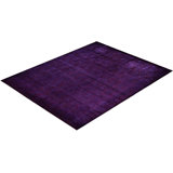 Overdyed One-of-a-Kind 9' 2" X 11' 10" Hand Knotted Area Rug