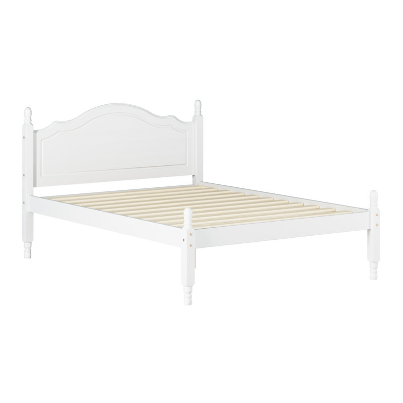 Kielin 100% Solid Wood Reston Bed, Full, White