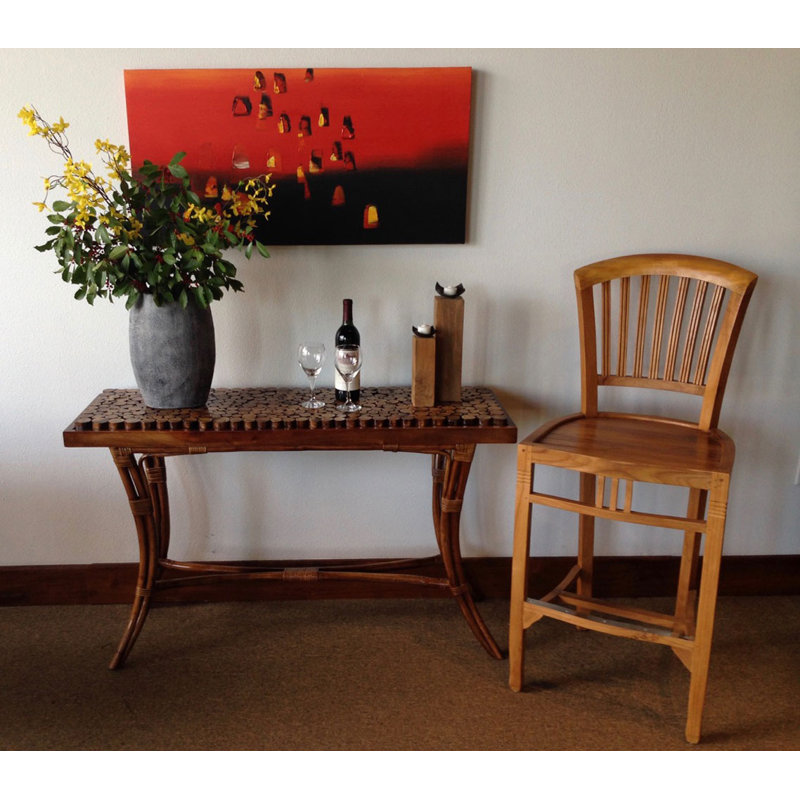 Prairie Grove Outdoor Teak Bar Stool