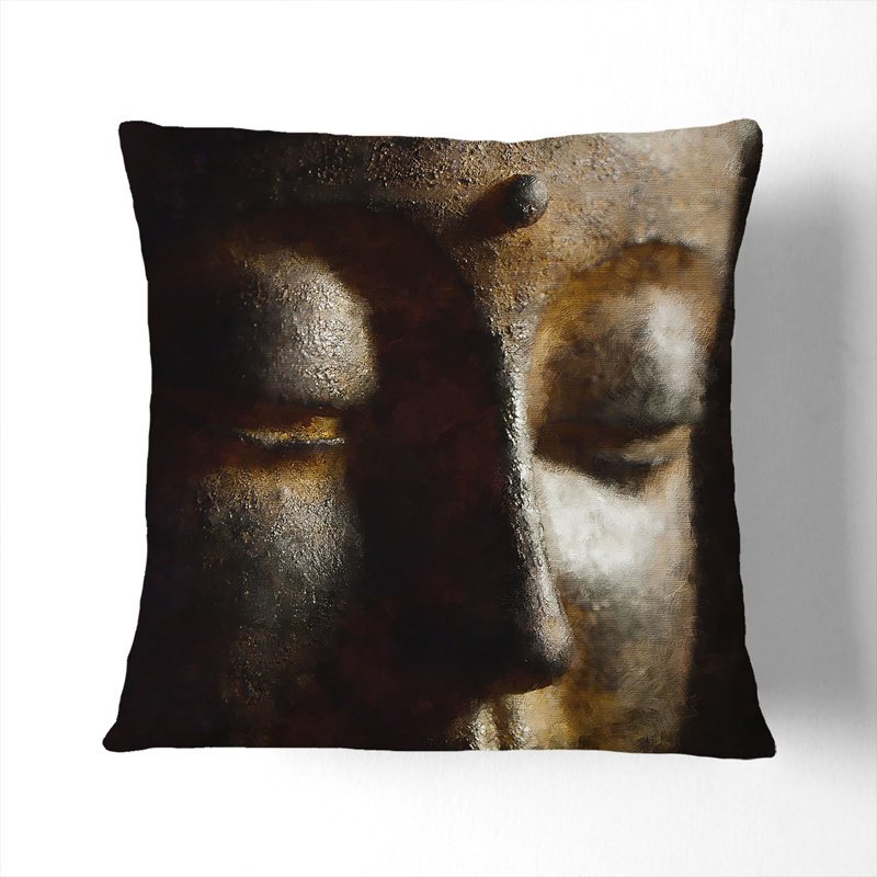 Square Throw Cushion, 40cm H x 40cm W x 15cm D, Stone