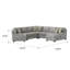 Canapé modulaire 6 pièces Anousheh