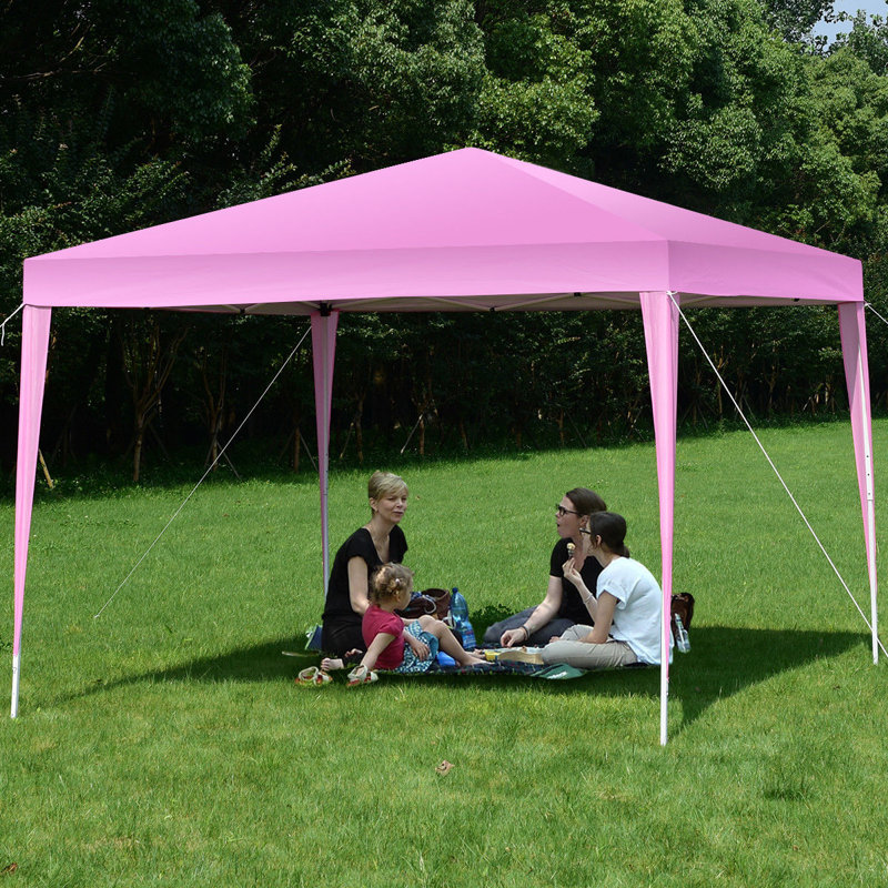 Dobson 3m x 3m Metal Pop-Up Gazebo, Pink