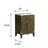 24" Single Bathroom Vanity With Resin Top,Grey