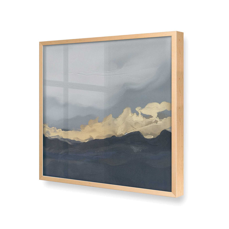 Nimbus Drama I, toile, Cadre photo simple érable brut, H 13,5 po x l 13,5 po