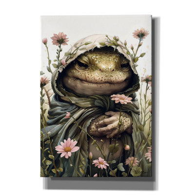 «Monk Toad» par Momart, art mural sur toile