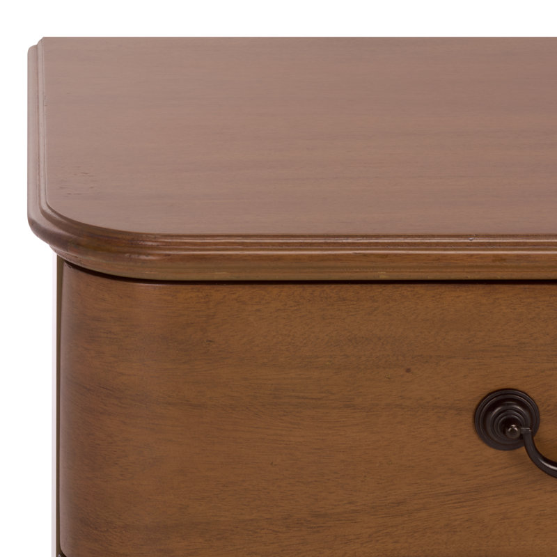 Jessy Wood Bun Foot Nightstand