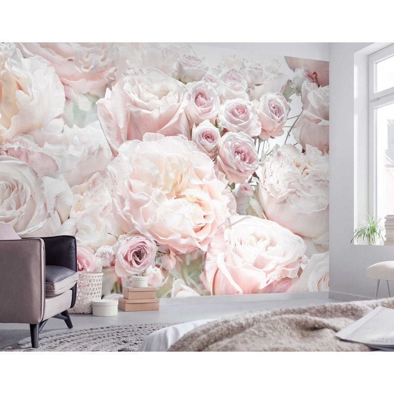 Spring Roses 3.68m x 2.54m Matte Mural
