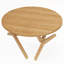 Table basse ronde 2-en-1 avec hauteur réglable