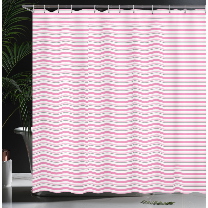 Shower Curtain with Hooks Included, 75"H x 69"W